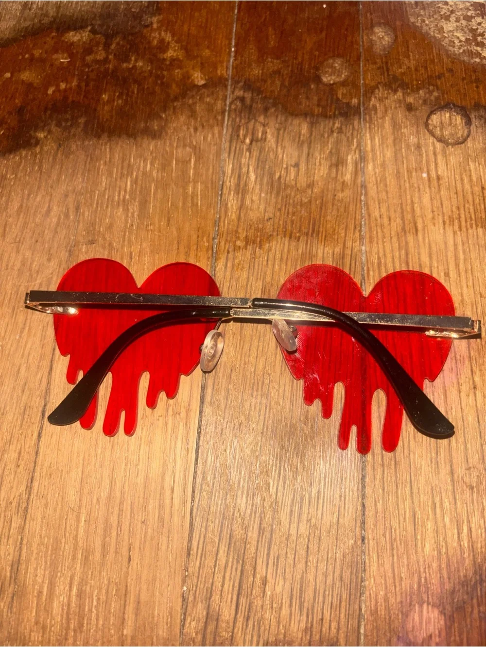 Red Dripping Heart Sunglasses